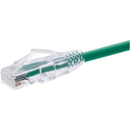 Unirise Usa GROUP 9 FOOT CAT6 SNAGLESS CLEARFIT PATCH CABLE GREEN -  CAT6 PATCH CABLE CA 10082